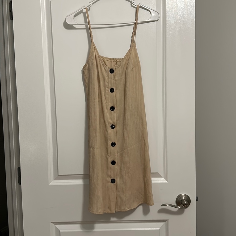 Light tan, light dress
